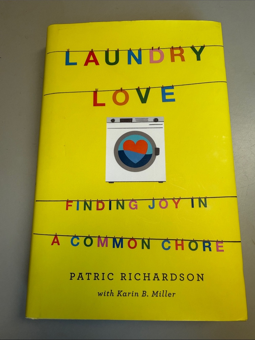 Laundry Love Bright Yellow Book by Patric Richardson
